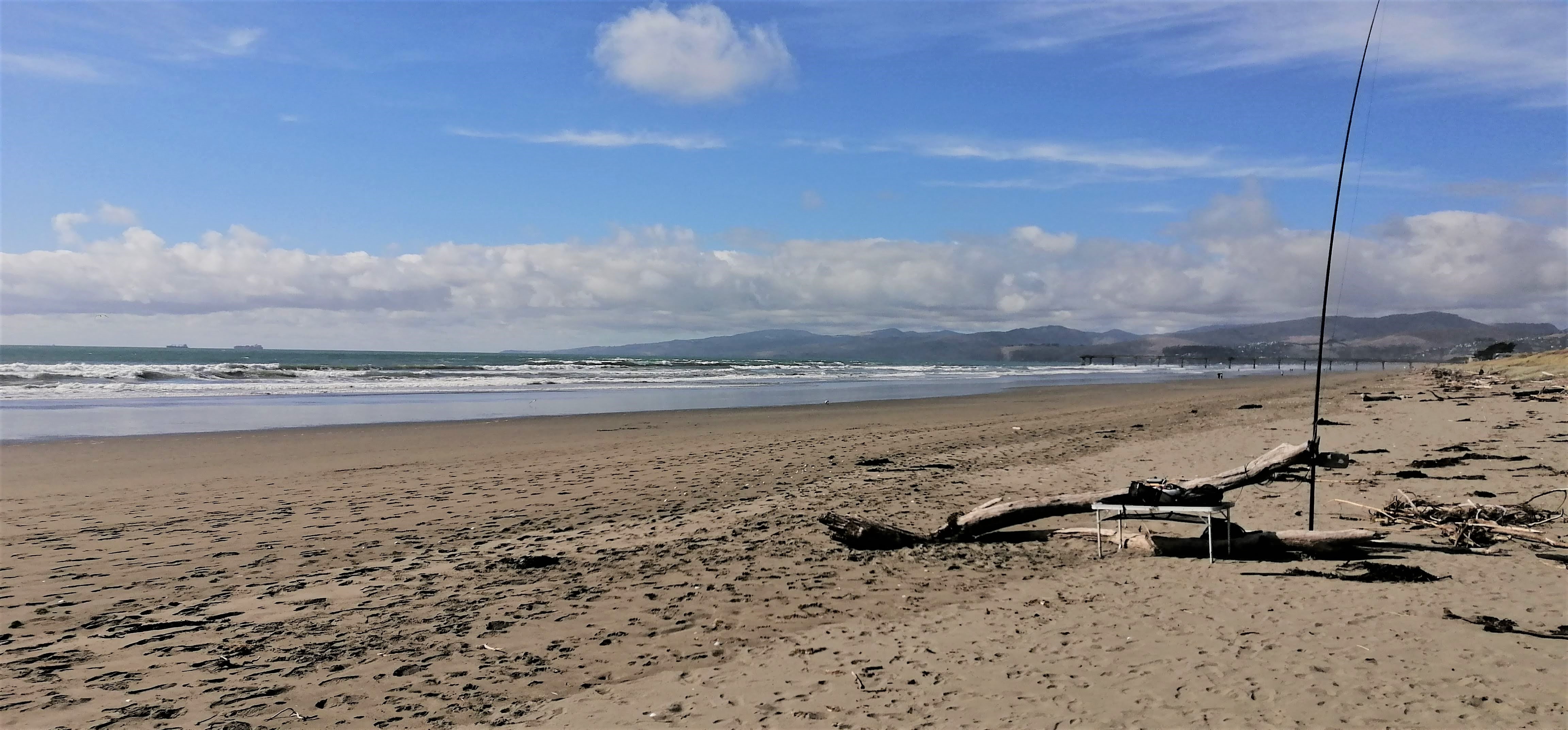 New Brighton Beach by ZL3GIG Beaches On The Air